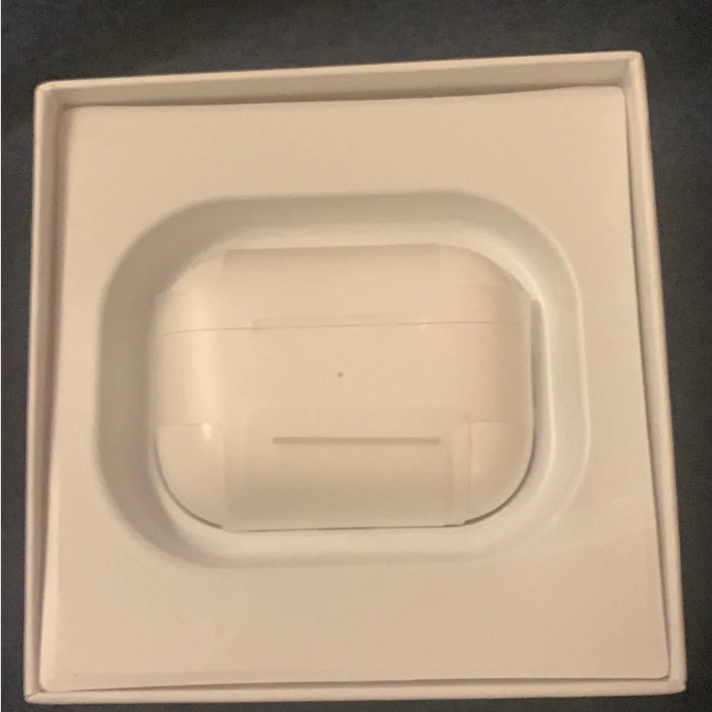 White Wireless Earbuds in Charging Case